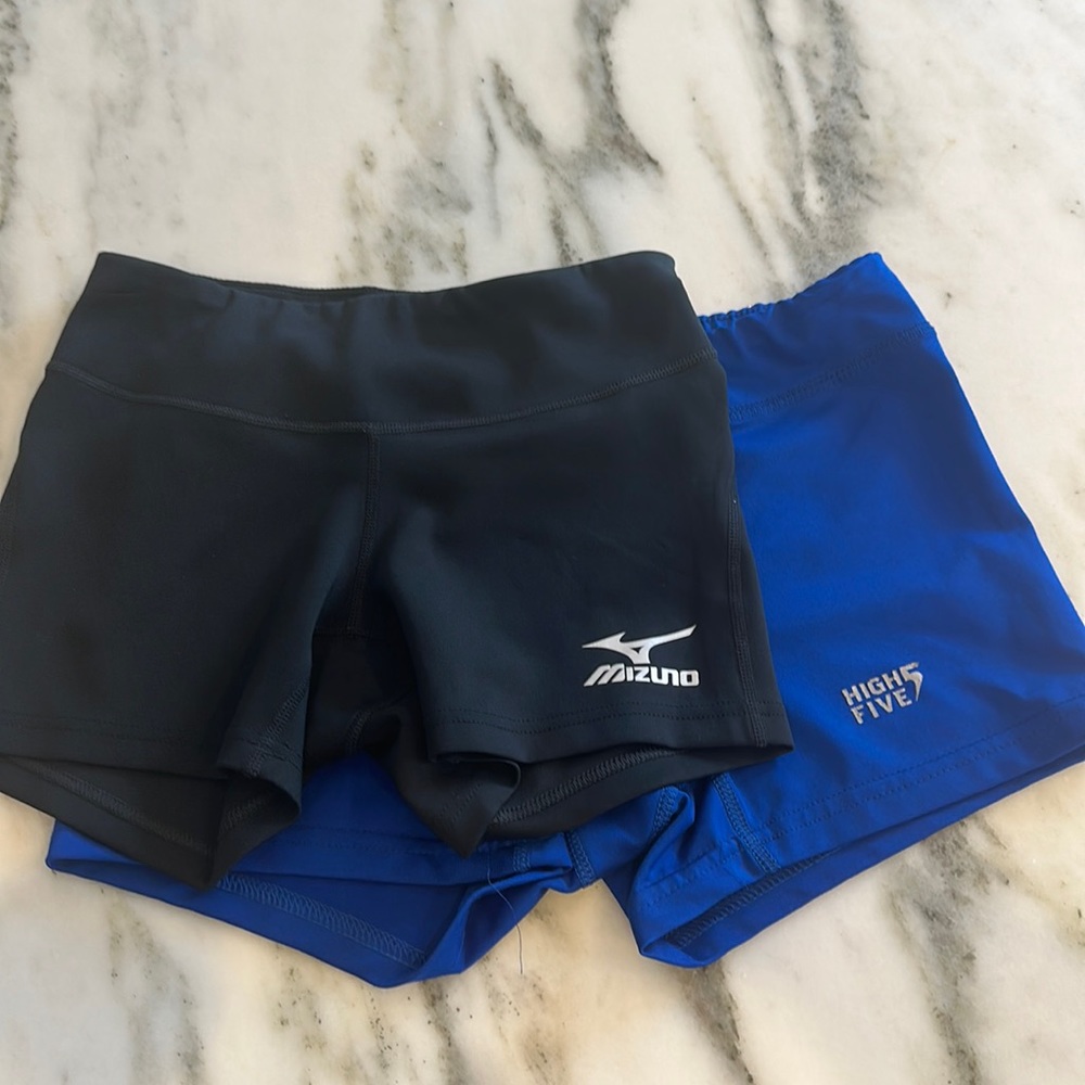 Set of 2 volleyball spandex shorts
